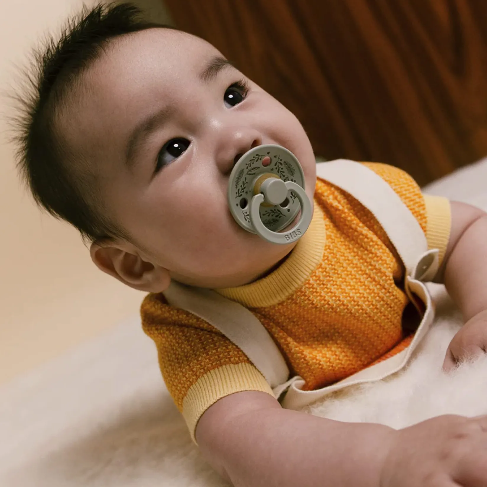 Pacifiers & Clips|Pacifiers & Clips>Bibs Pacifier 6-18(2) - Leaf Sage (Size2)