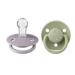 Pacifiers & Clips|Pacifiers & Clips>Bibs Pacifier (2) De Lux 0-36m - Liberty/Sage
