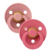 Clearance Pacifier 6-18m Set of 2 - Dusty Pink/Coral (Size 2) Pacifiers & Clips|Pacifiers & Clips