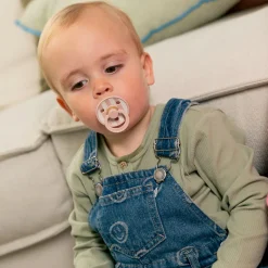 Pacifier 6-18m Set of 2 - Block Blush Mix (Size 2) Pacifiers & Clips|Pacifiers & Clips