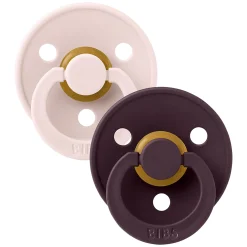 Pacifiers & Clips|Pacifiers & Clips>Bibs Pacifier 0-6M(2) - Petal Plum (Size 1)