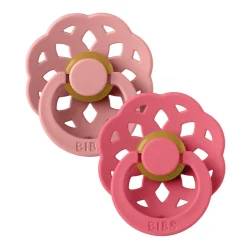 Online Pacifier Boheme (2) 6-18m - Dusty Pink/Coral (Size 2) Pacifiers & Clips|Pacifiers & Clips