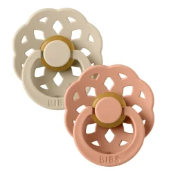 Pacifiers & Clips|Pacifiers & Clips>Bibs Pacifier Boheme (2) 6-18m - Vanilla (Size 2)