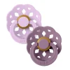 Pacifiers & Clips|Pacifiers & Clips>Bibs Pacifier Boheme (2) 6-18m - Violet Sky/Mauve (Size 2)