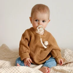 Sale Pacifier Clip Halo - Off White Pacifiers & Clips|Pacifiers & Clips