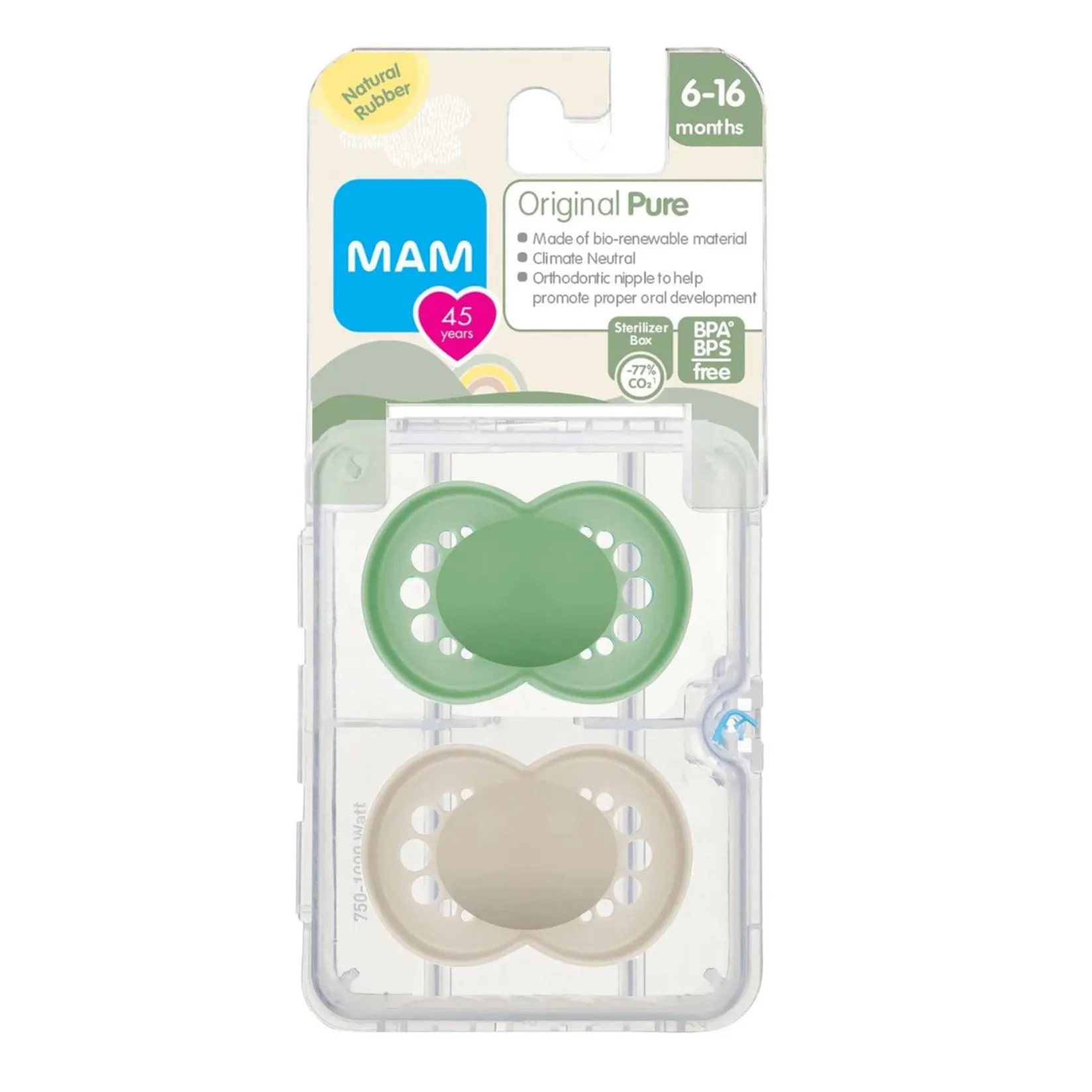 Pacifiers & Clips|Pacifiers & Clips>Mam Baby Pacifier 0-6m(2) Unisex