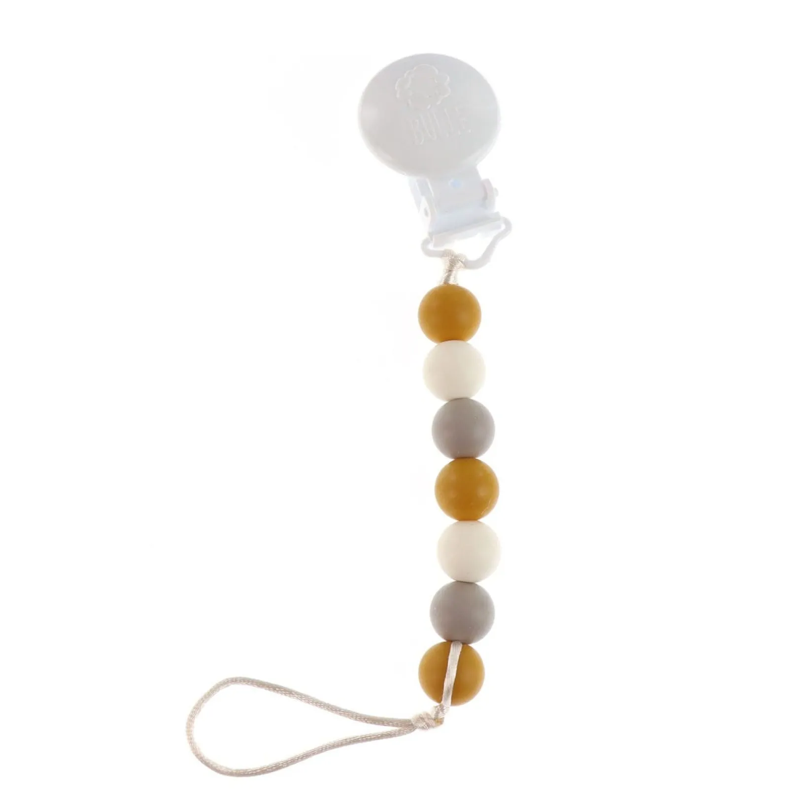 Pacifiers & Clips|Pacifiers & Clips>Bulle Pacifier-suce Yellow Taupe Ivo