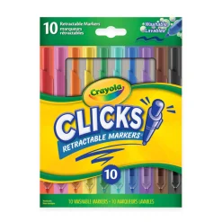 Diy & Activities>Crayola 10-Pack Clicks Retractable Markers