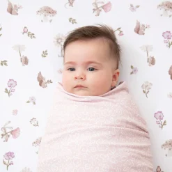 Blankets|Blankets>Living Textiles 2-pack Jersey Swaddle - Mushroom House