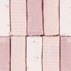 Towels & Wipes|Towels & Wipes>Just Born Pack Washcloths (10) Flowers