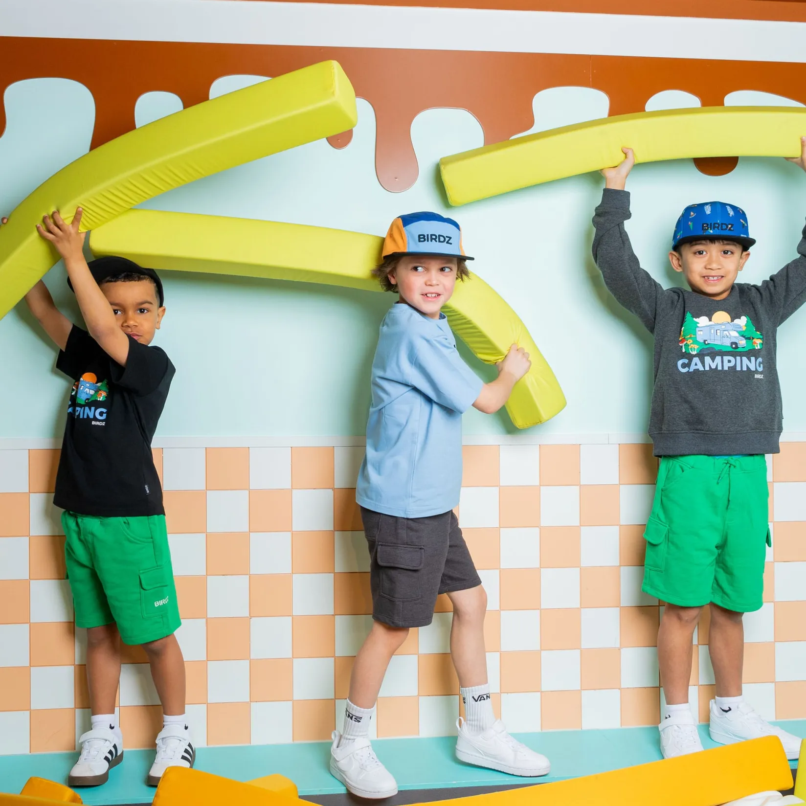 Shorts & Bermuda>Birdz Padded Cargo Shorts 2-10 y Green