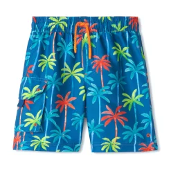 Swimsuits>Hatley Palm Boardshort 3-6y Blue