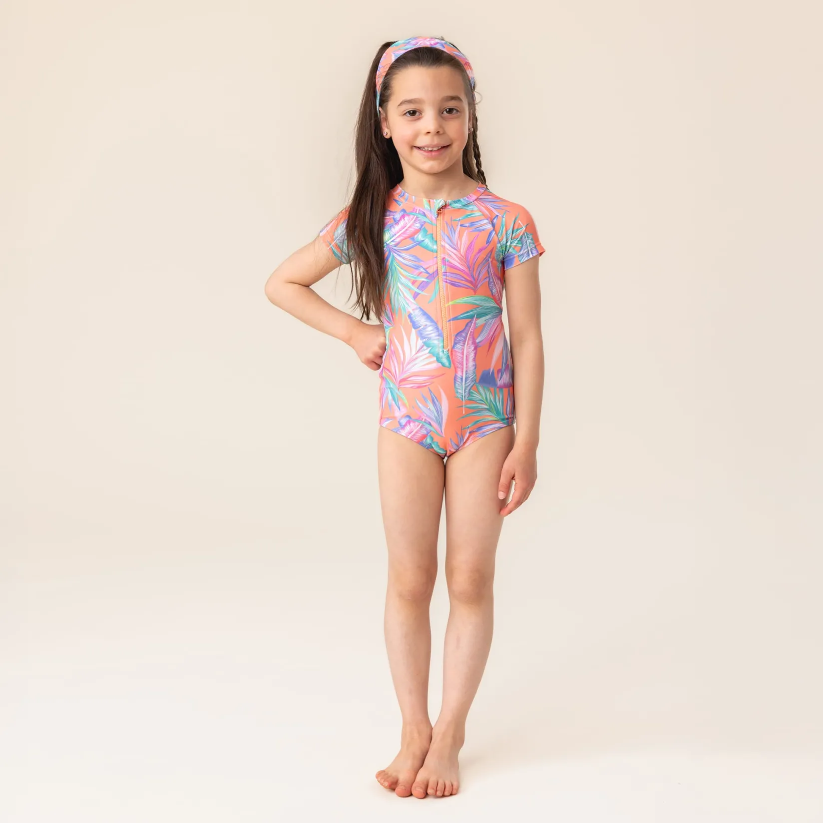 Sale Palm Tree Uv Headband 2-6 Kids Swimsuits