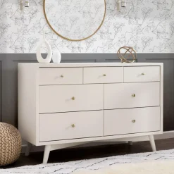 Storage Furniture>Babyletto Palma 7-Drawer Double Dresser - Warm White