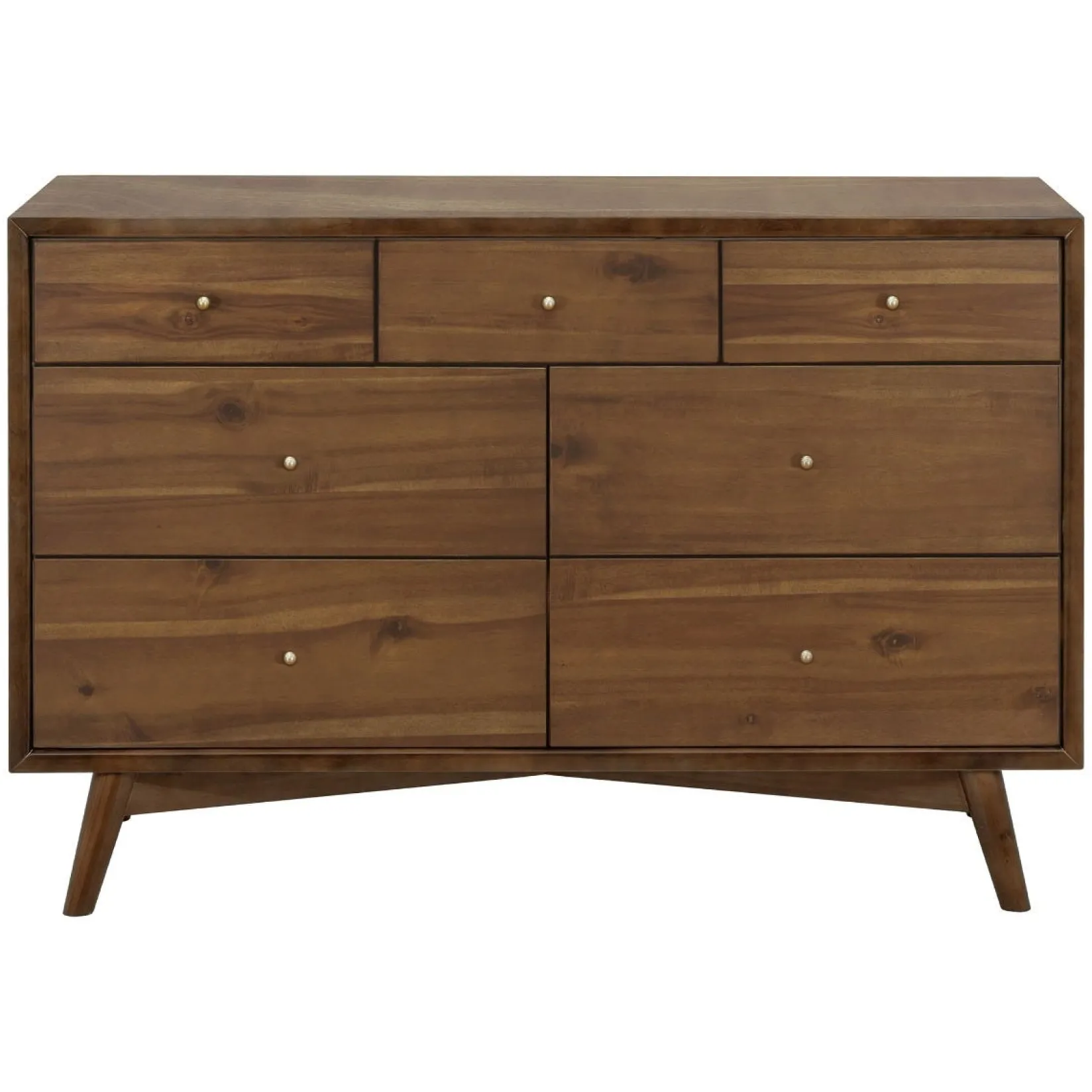 Storage Furniture>Babyletto Palma 7-Drawer Double Dresser - Natural Walnut