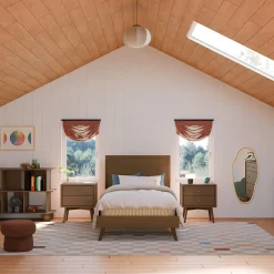 Online Palma Twin Bed - Natural Walnut Twin, Full & Queen Beds