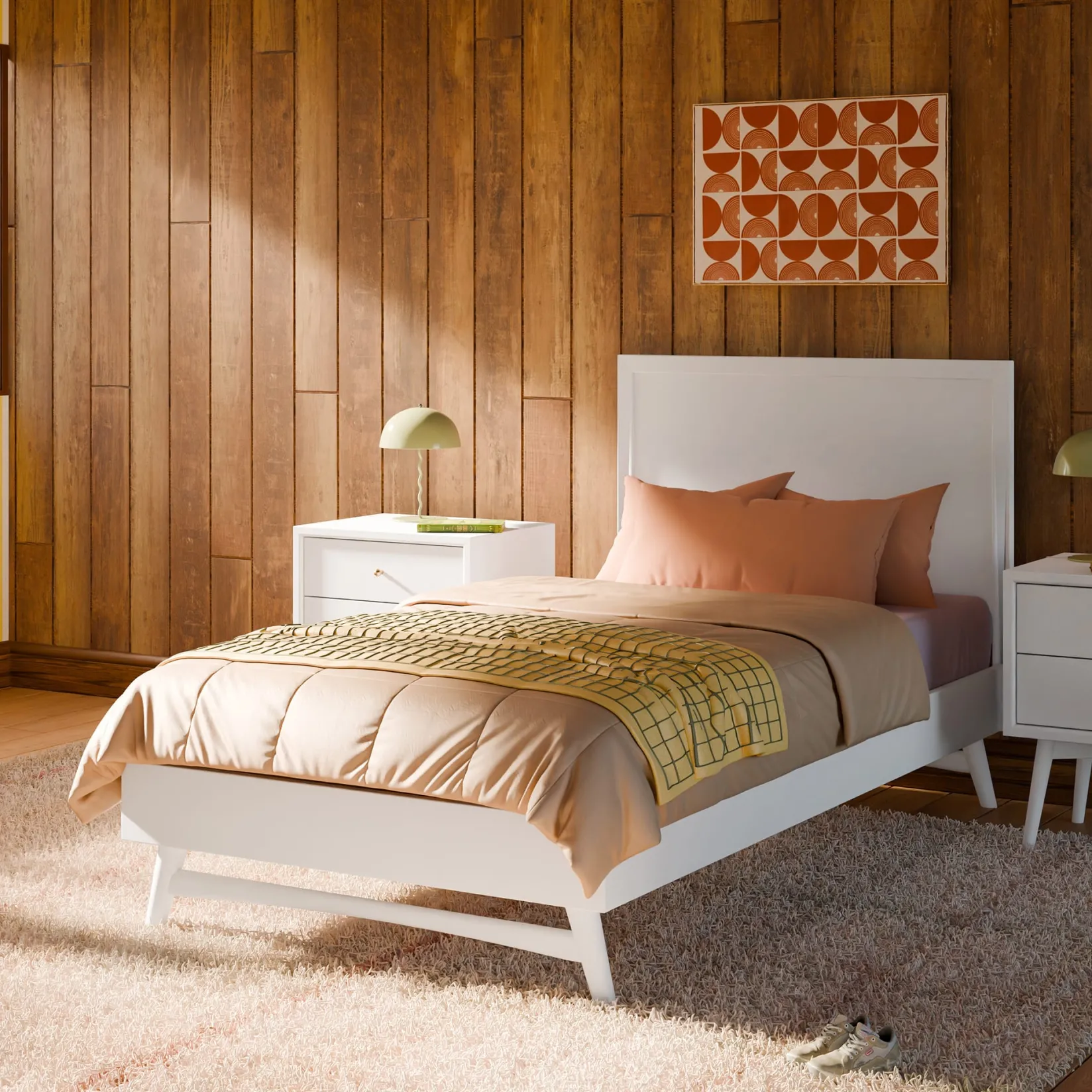 Twin, Full & Queen Beds>Babyletto Palma Twin Bed - White