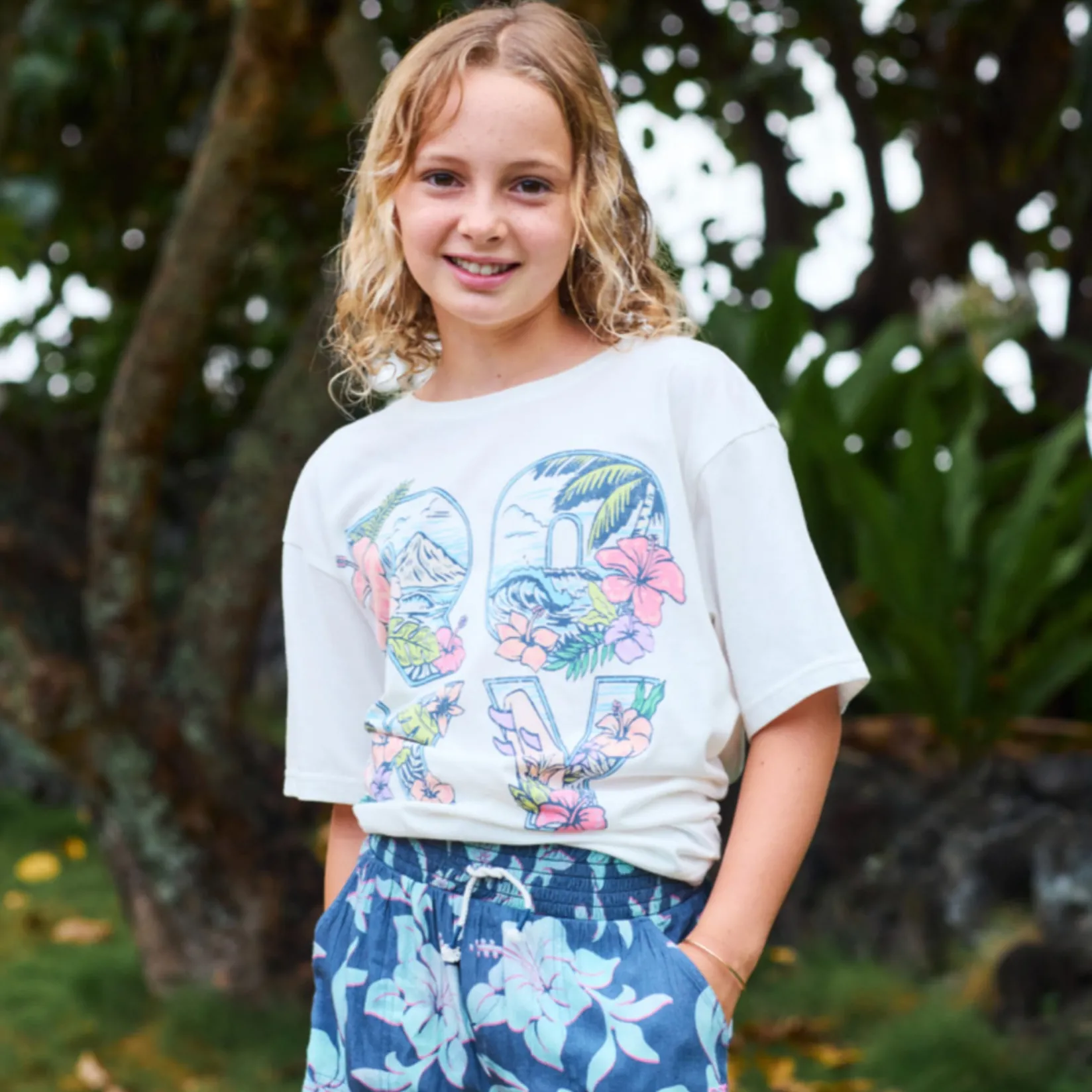 Tops>Roxy Paradisus T-shirt 7-16 White