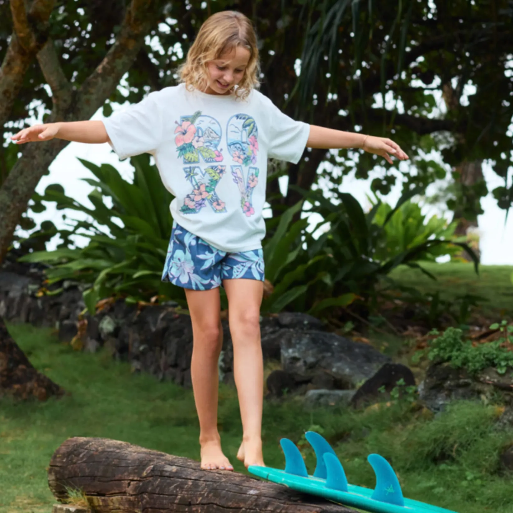 Tops>Roxy Paradisus T-shirt 4-6x White