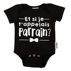 Bodysuits|Bodysuits>Bedaine Love Parrain Bodysuit 0-12m Black