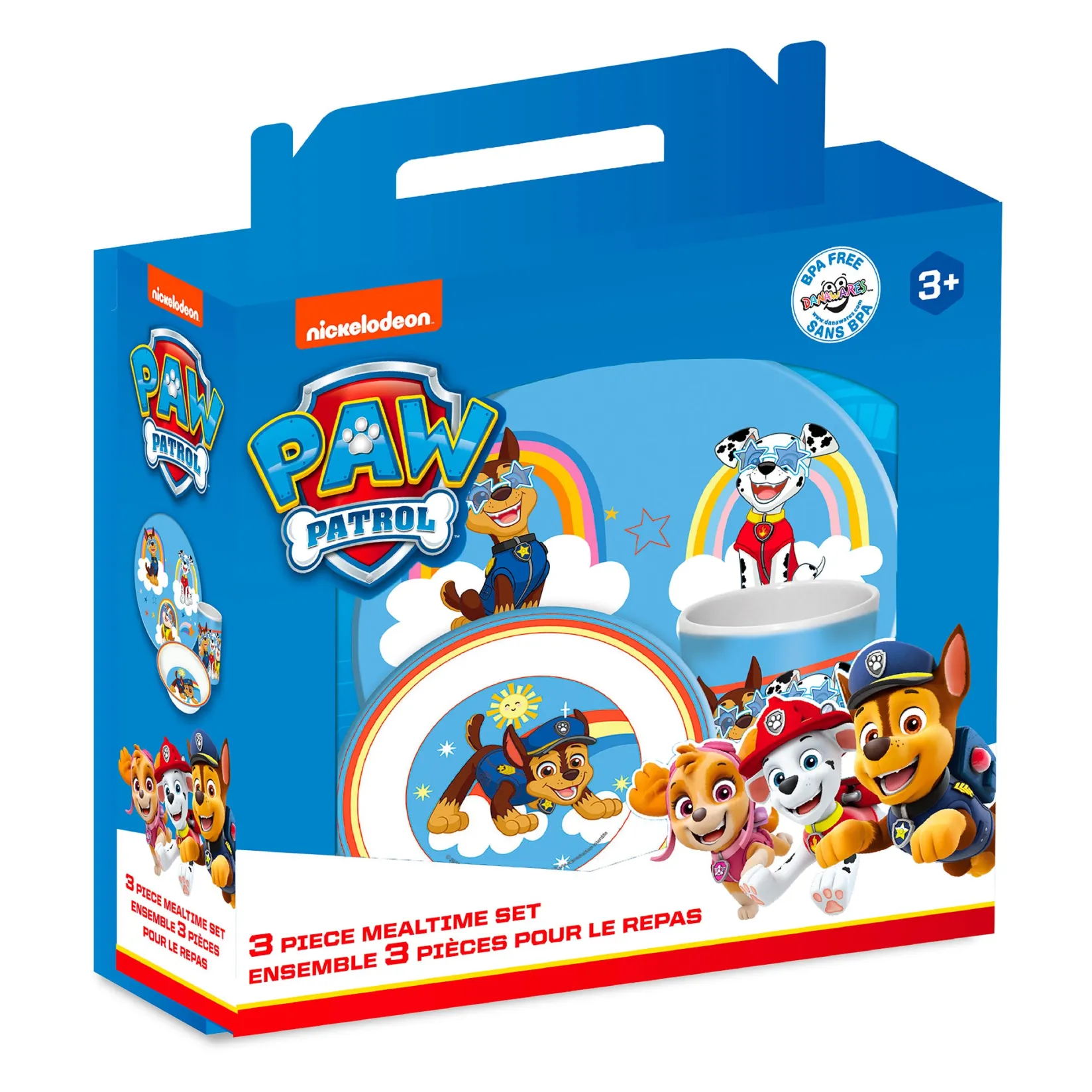 Tableware|Plates & Placemats>Danawares 3pcs Set Paw Patrol