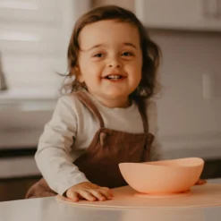 Outlet Peach Bowl Kids Tableware|Plates & Placemats