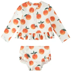 Best Peaches 2 Piece Long Sleeve Swimsuit 6-24m Swimsuits