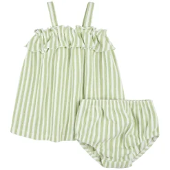 Best Peaches Striped Dress 3-24m Pajamas|Pyjamas