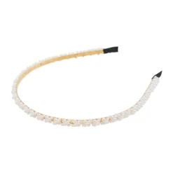 Fashion Accessories>Creamie Pearl Headband Ivory