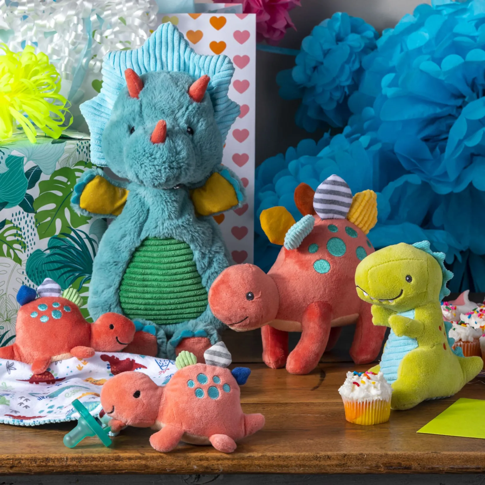 Clearance Pebblesaurus Rattle Plush Toys