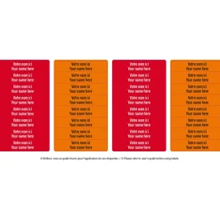 Best Peel And Stick Name Labels Mini - Red Kids Personalized Name Labels|Personalized Name Labels