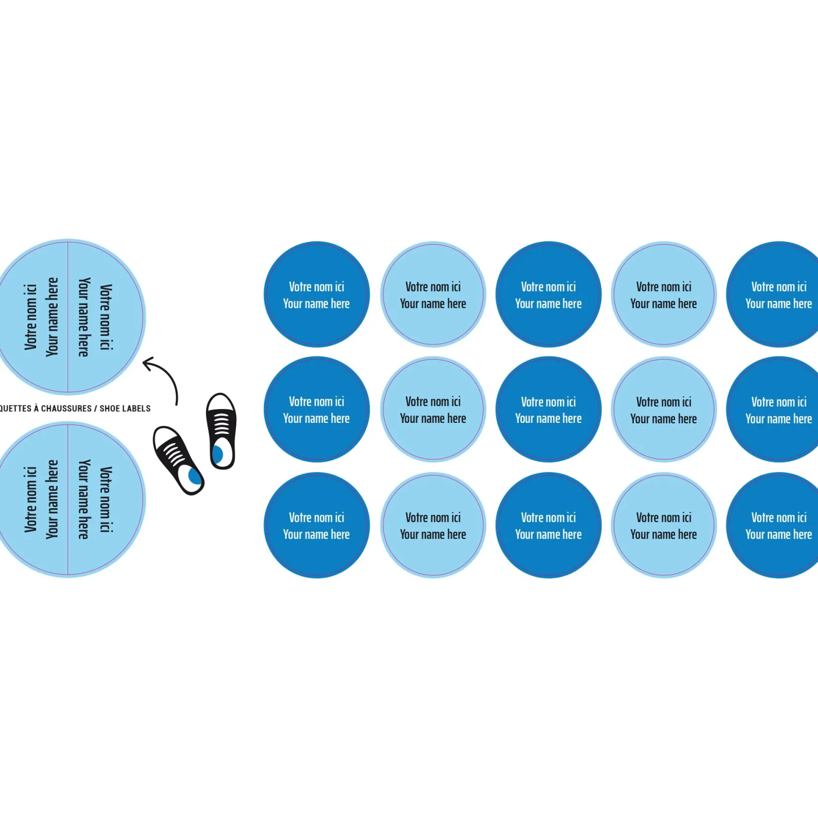 Best Peel And Stick Name Labels Mini - Blue Kids Personalized Name Labels|Personalized Name Labels
