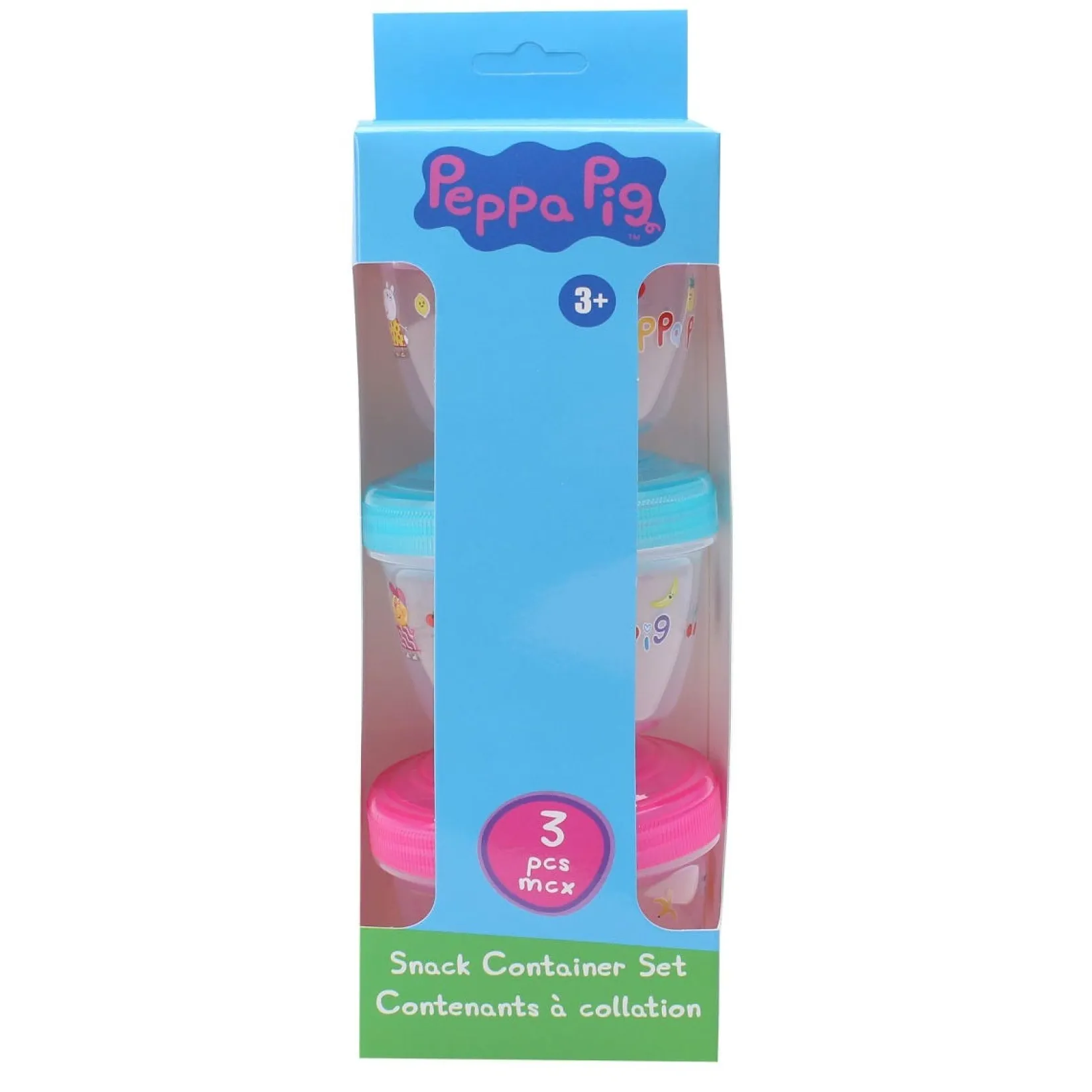 Snack Bags & Containers|Plates & Placemats>Danawares Peppa Pig Container Kit (3)