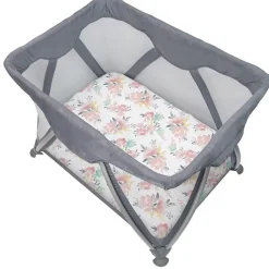 Discount Percale Playard Sheet - Flowers Kids Sheets|Bedding