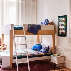 Twin, Full & Queen Beds>Oeuf Perch Bunk Bed Full - Natural/ White