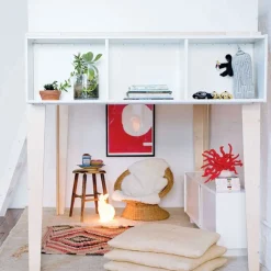 Discount Perch Double Loft Bed - Natural/ White Twin, Full & Queen Beds