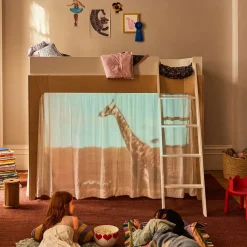 Discount Perch Double Loft Bed - Natural/ White Twin, Full & Queen Beds