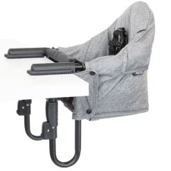 High Chairs & Booster Seats|High Chairs & Booster Seats>Guzzie + Guss Perch Hanging Table Chair Booster Seat - Salt And Pepper