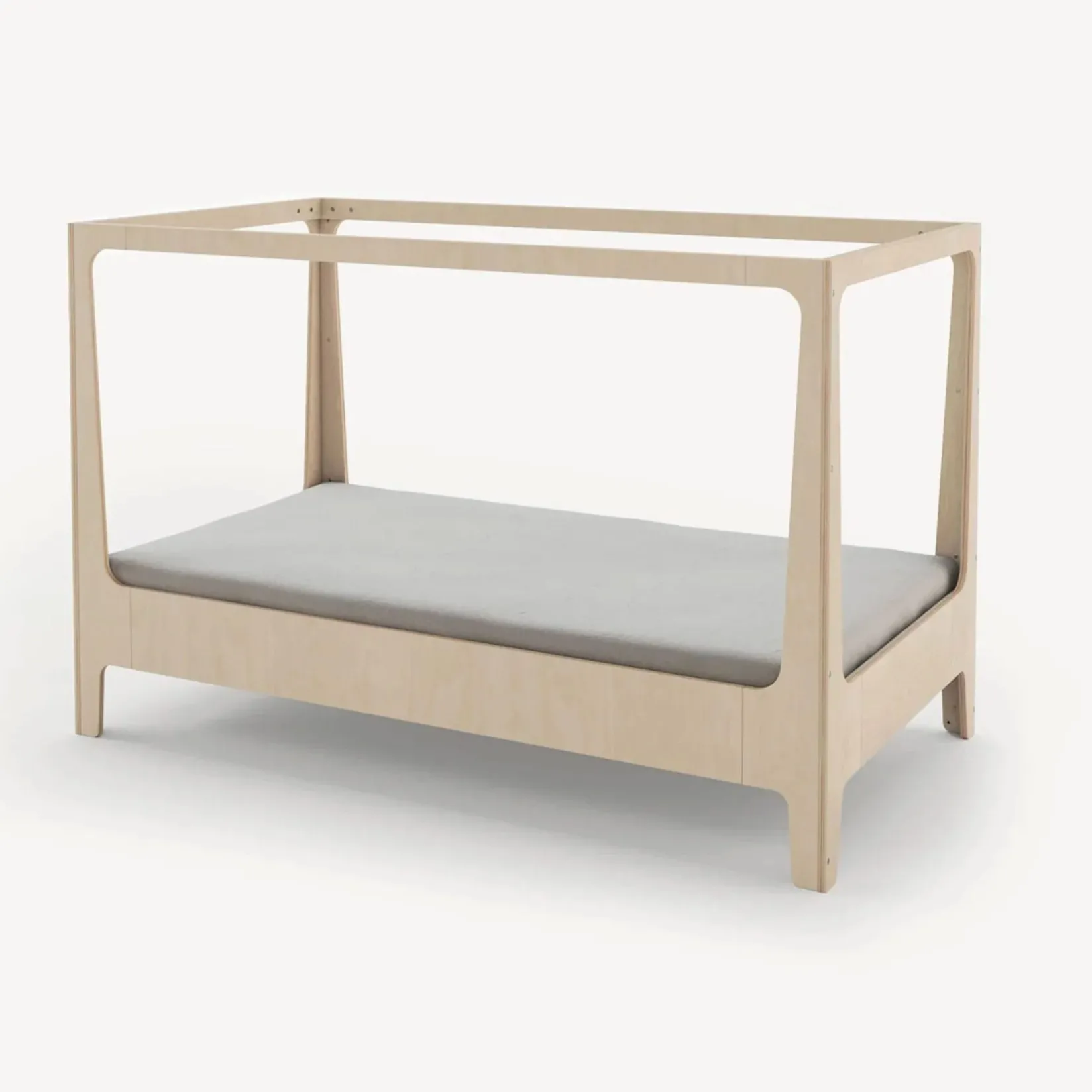 Twin, Full & Queen Beds>Oeuf Perch Nest Twin Bed - Natural/ White