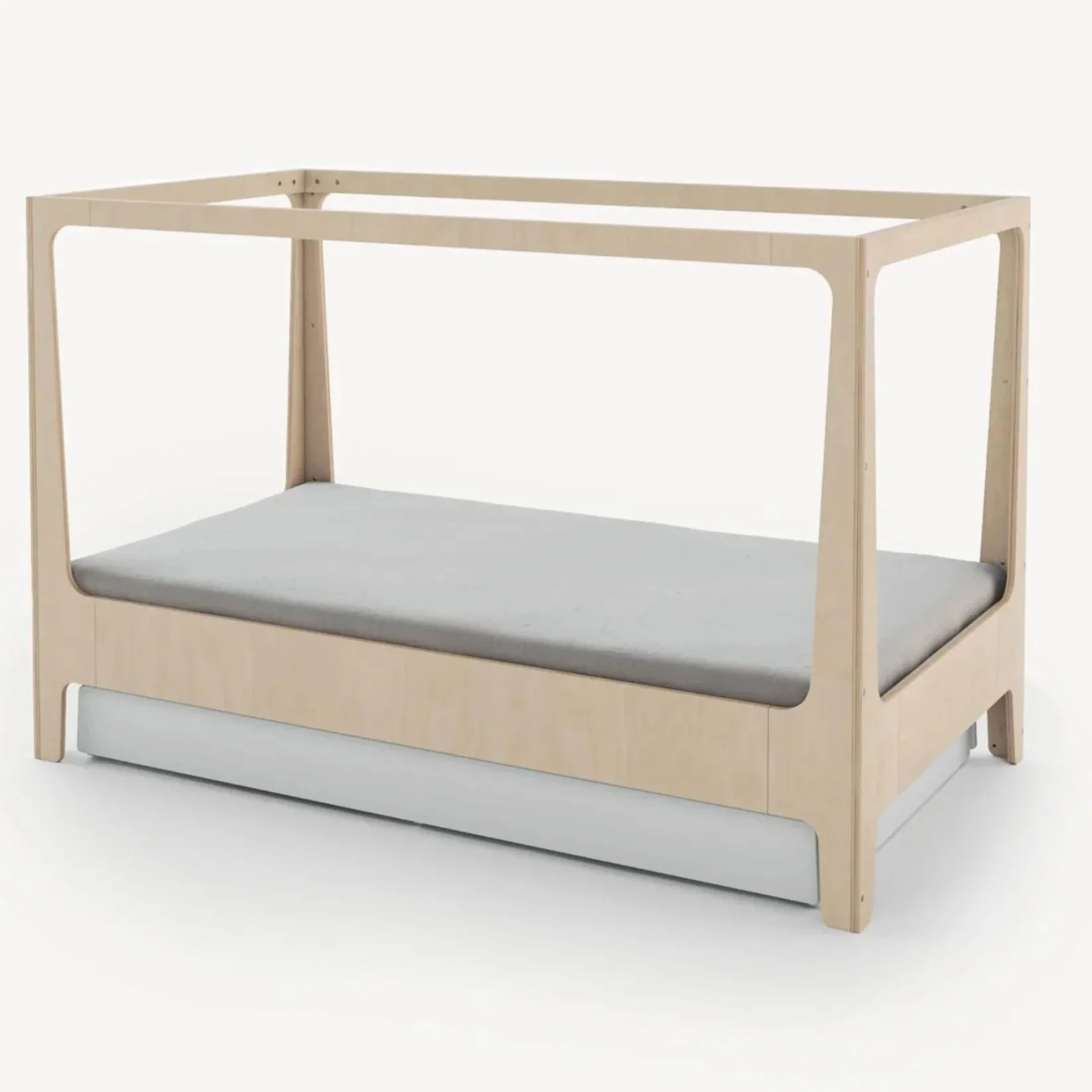 Twin, Full & Queen Beds>Oeuf Perch Nest Twin Bed - Natural/ White