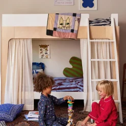 New Perch Twin Bunk Bed - Natural/ White Twin, Full & Queen Beds