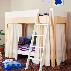 New Perch Twin Bunk Bed - Natural/ White Twin, Full & Queen Beds