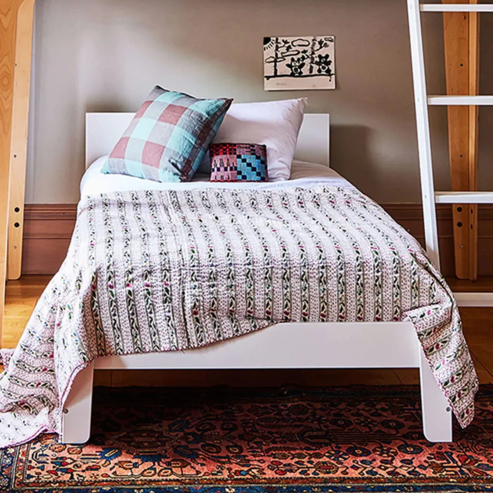 Twin, Full & Queen Beds>Oeuf PerchTwin Bed - White