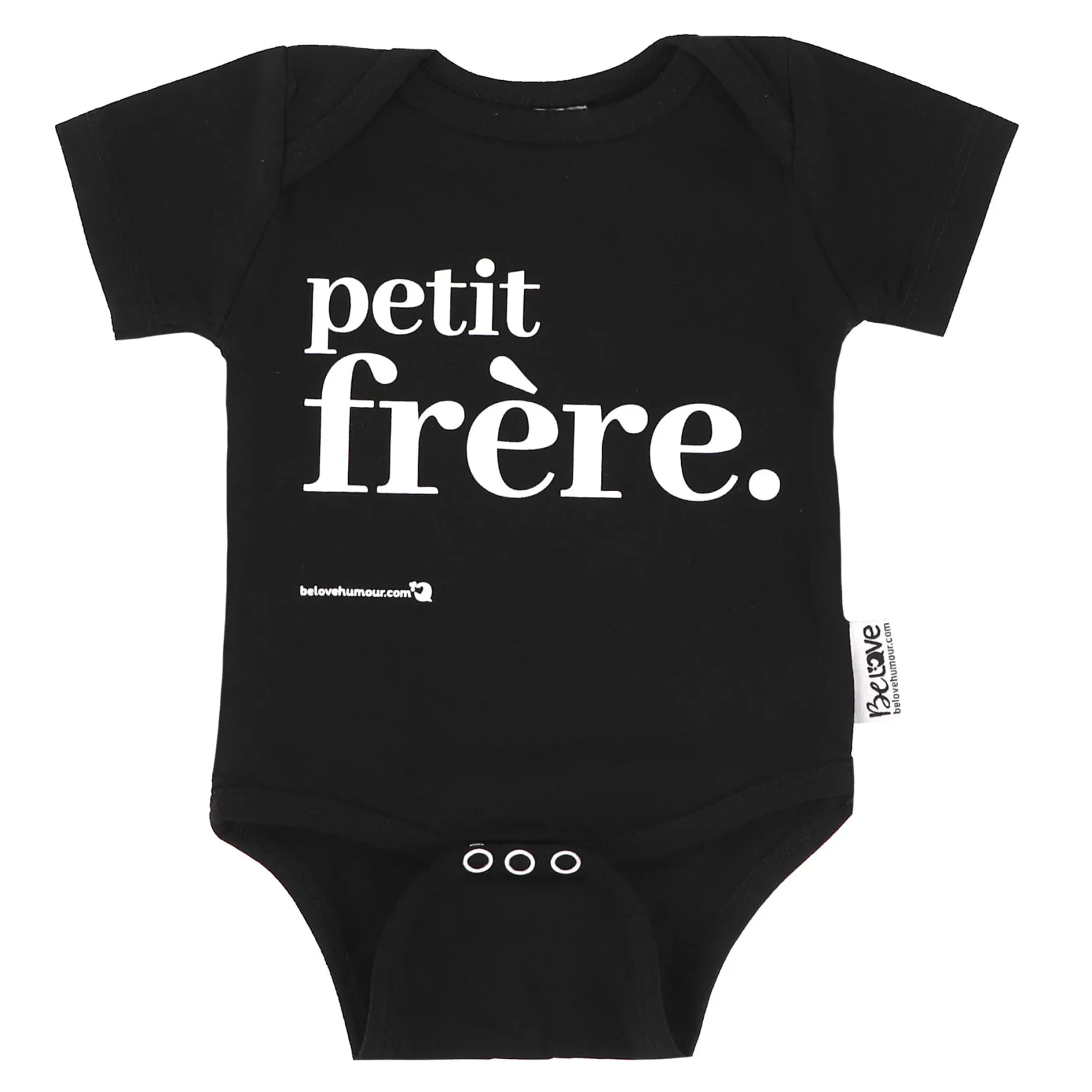 Bodysuits>Bedaine Love Petit Frère Bodysuit 0-12m Black