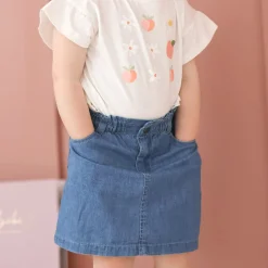 Skirts>Chat Botte Picnic Chambray Skirt 2-8y Denim
