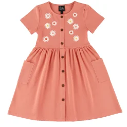 Dresses & Rompers>Chat Botte Picnic Dress 2-8y Coral