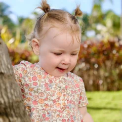 Dresses, Skirts & Outfits>Chat Botte Picnic Flowers Dress 3-24m Peach