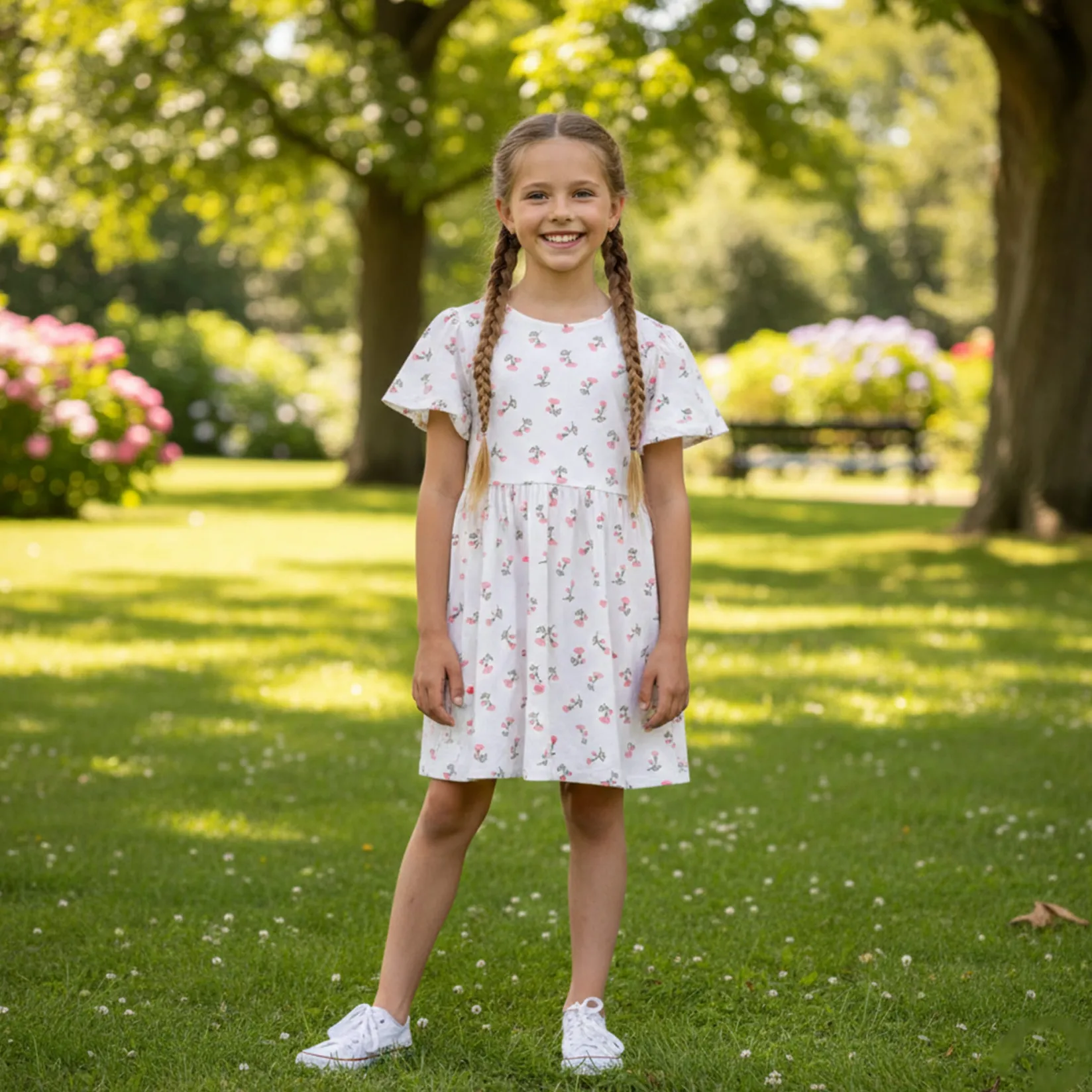 Dresses & Rompers>Chat Botte Picnic Dress 2-8y Ivory