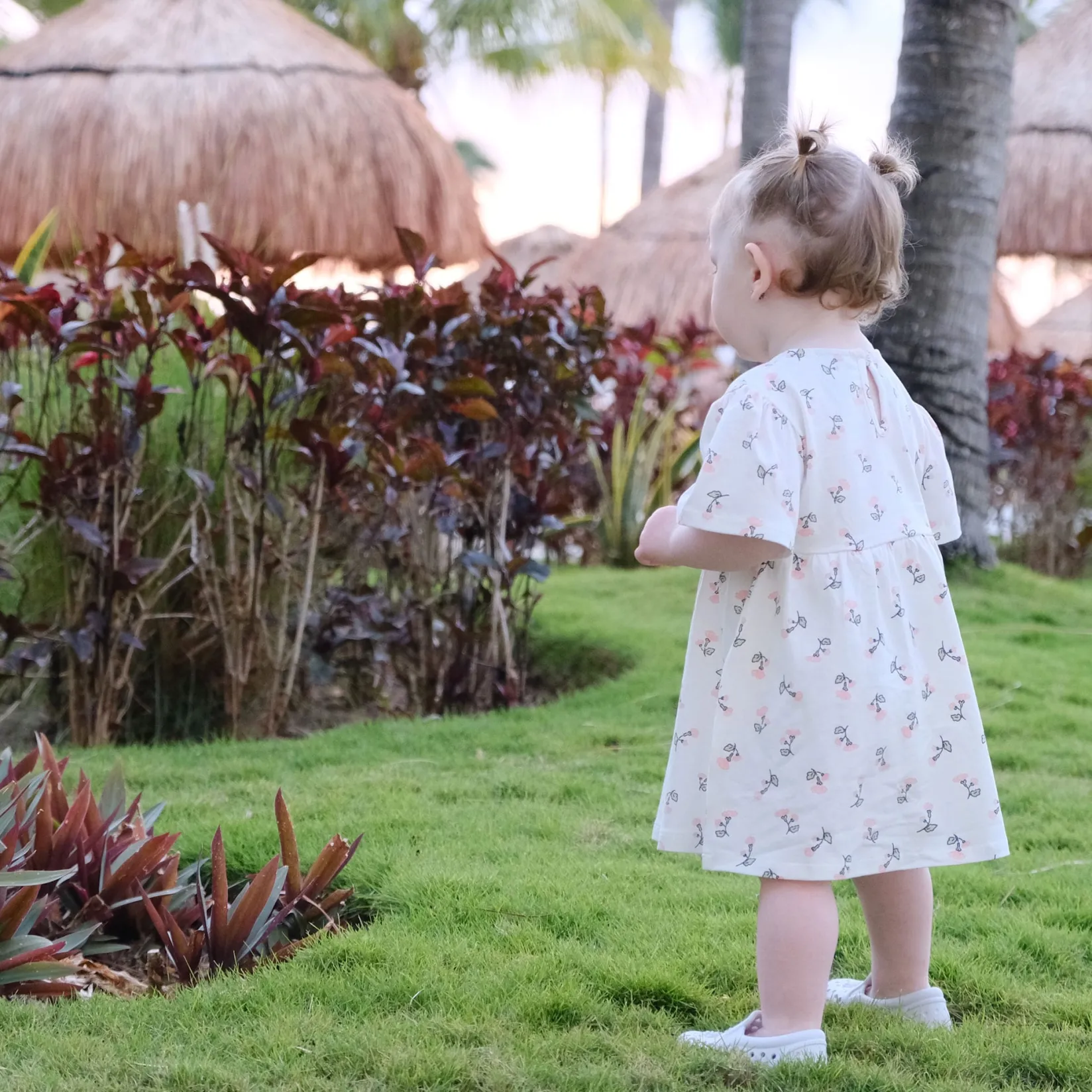 Dresses & Rompers>Chat Botte Picnic Dress 2-8y Ivory