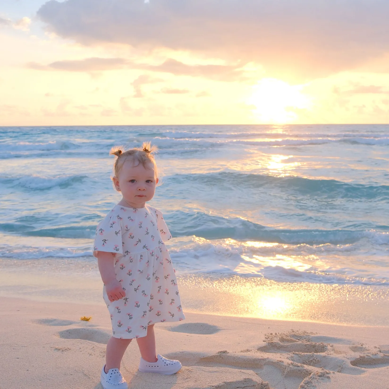 Dresses & Rompers>Chat Botte Picnic Dress 2-8y Ivory